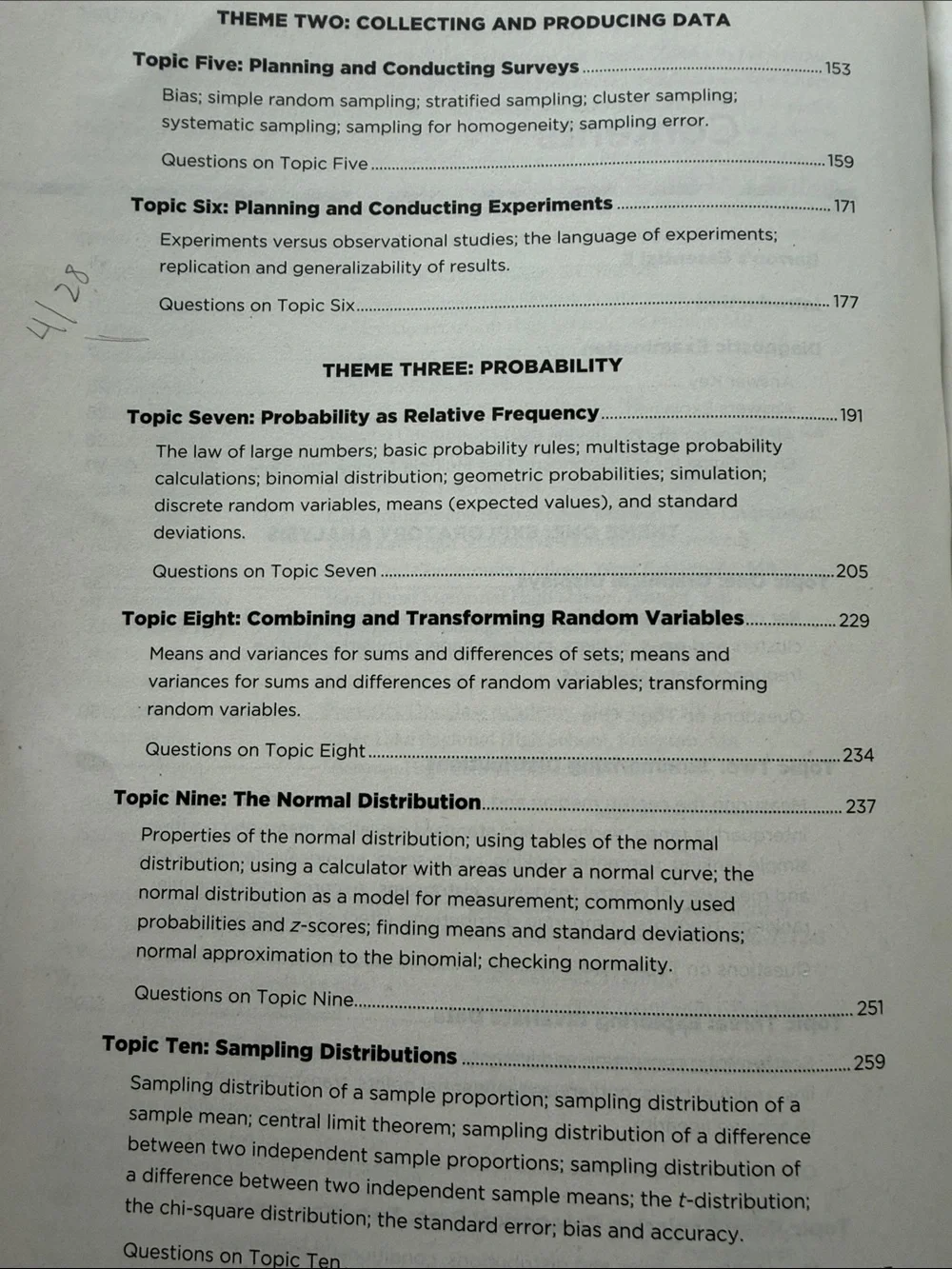 Barrons AP Statistics 9th Ed. Test Prep Martin Sternstein Paperback Study Guide